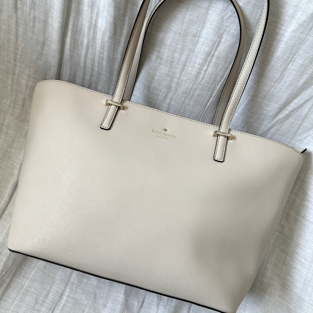 Kate Spade Tote Bag | Cream Beige Tan